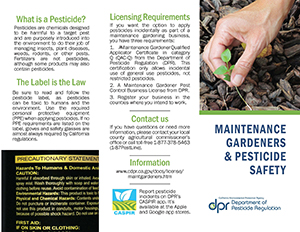 Maintenance Gardener Brochure