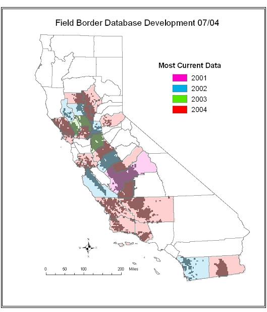 Figure 1. Field Border Database Development 07/04
